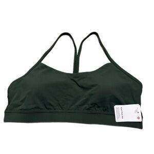 NWT Lululemon Flow Y Bra *Nulu A-C Cup (Rainforest Green) Size 12